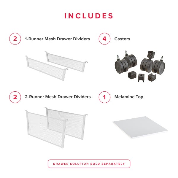 Elfa Drawer Solution Accessory Kit The Container Store